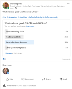 Good CFO poll